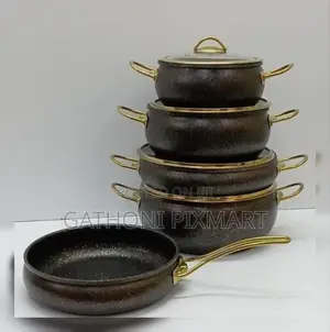 Amberay 11-Piece Granite Casserole Set for Everyday Cooking