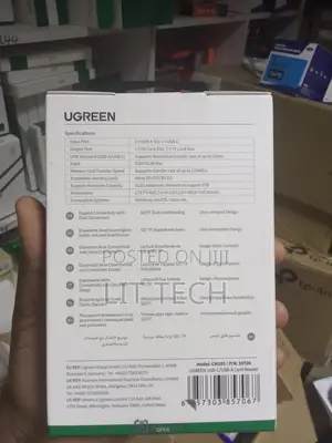 UGREEN 2-in-1 USB-C & USB 3.0 SD/TF Card Reader (CM185 / UG-50706)