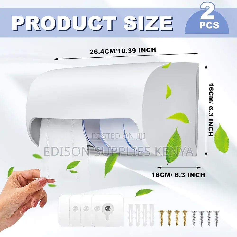 Tissue Holder Double Concealed Tissue Roll Paper Dispenser