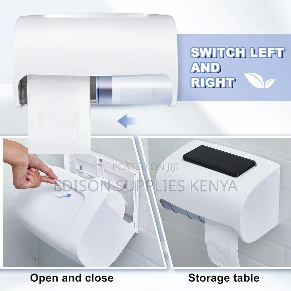 Tissue Holder Double Concealed Tissue Roll Paper Dispenser