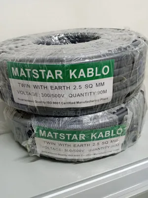 90M Roll 2.5mm Flat Twin Cable With Earth Electrical Installation Wire