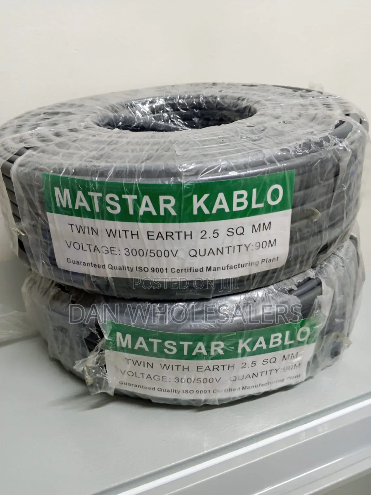 90M Roll 2.5mm Flat Twin Cable With Earth Electrical Installation Wire