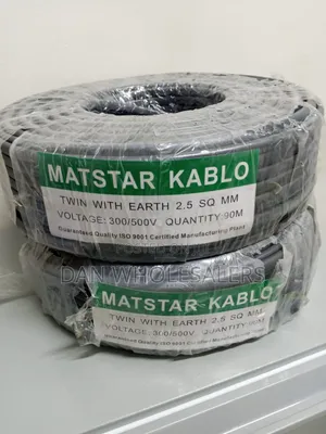 90M Roll 2.5mm Flat Twin Cable With Earth Electrical Installation Wire