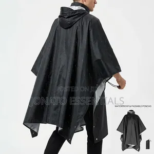 3 in 1 Waterproof Raincoat Poncho Camping Tarp Ground Sheet