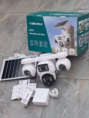 V380 4-Lens 4G Solar CCTV Camera