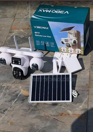 Four Lens Solar CCTV Camera With 4G SIM Card Support