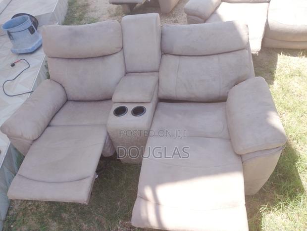 Sofa Set Recliner Leather - thumbnail 3