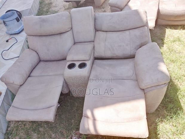 Sofa Set Recliner Leather - thumbnail 4