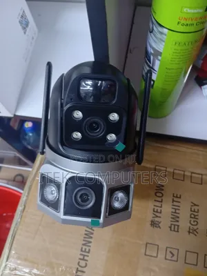 V380 Pro Dual Lens 4G Solar Camera for Remote Warehouse Monitoring