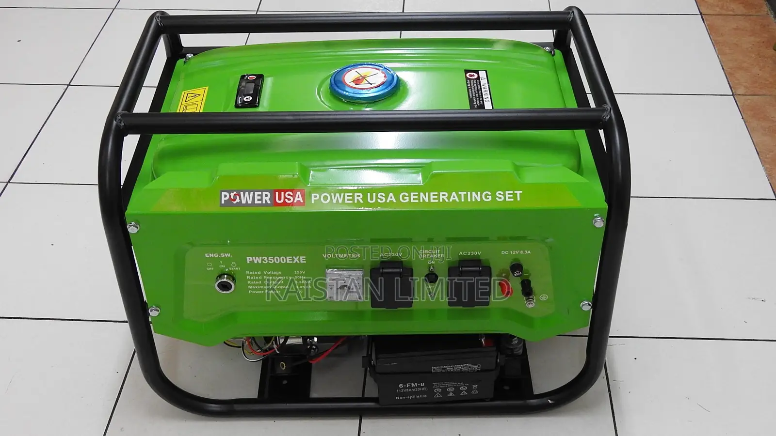 3.8KVA Generator/ Electric Start Petrol Generator (Key Start)