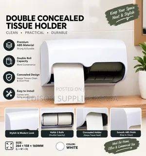 Tissue Holder Double Concealed Tissue Roll Paper Dispenser