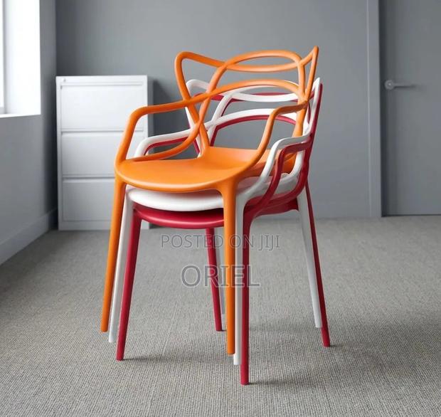 Home Office Plastic Chair : Stackable Outdoor Plastic Chair - thumbnail 3