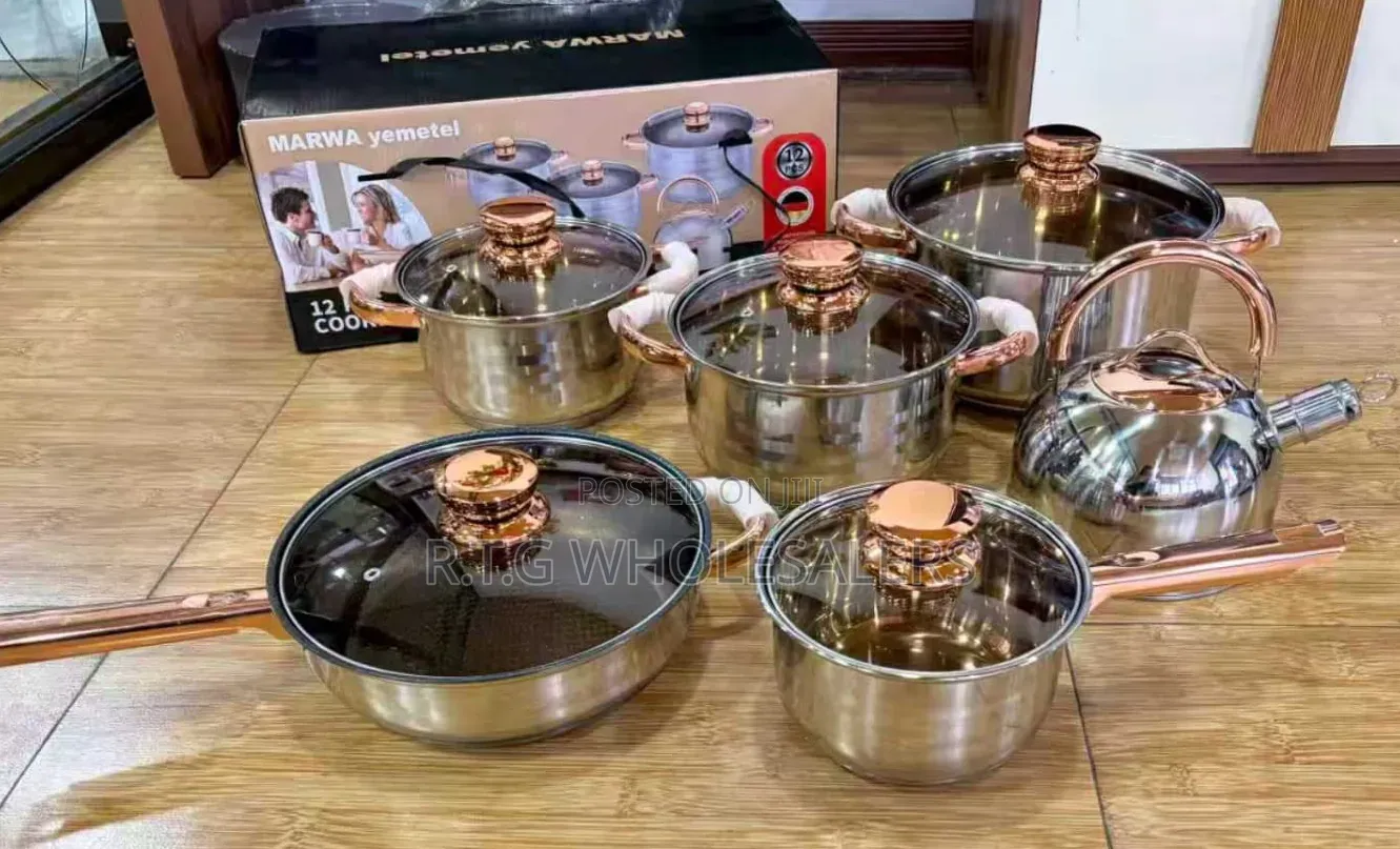 Marwa Yametei 12-Piece Stainless Steel Cookware Set