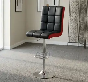 Modern Barstool : Adjustable Height Leather Barstool