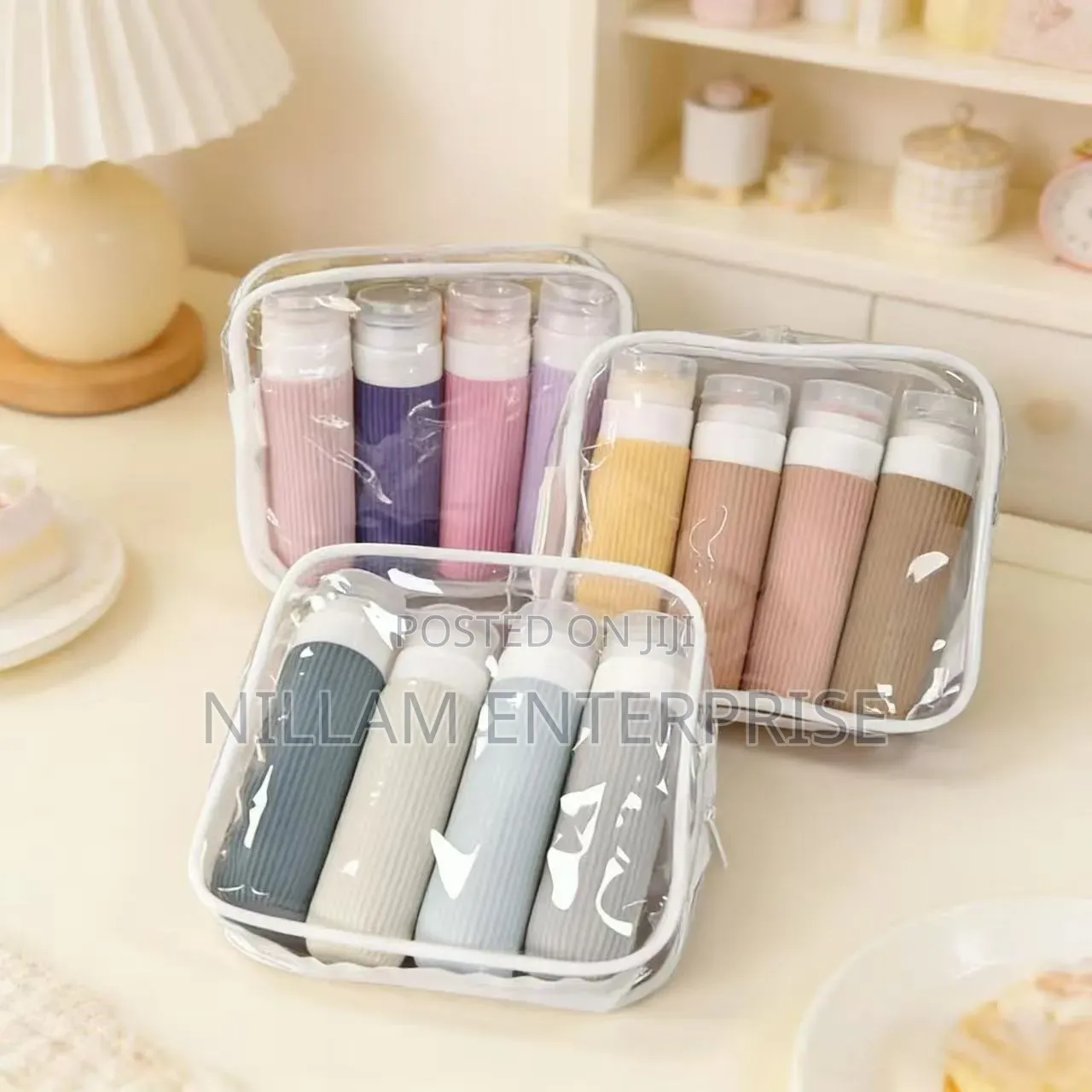 Silicone Big Capacity Colourful Travel Lotion Bottles.90mls 4pcs