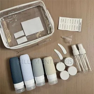 14-Piece Travel Bottle Set, Silicone Refillable Bottles,