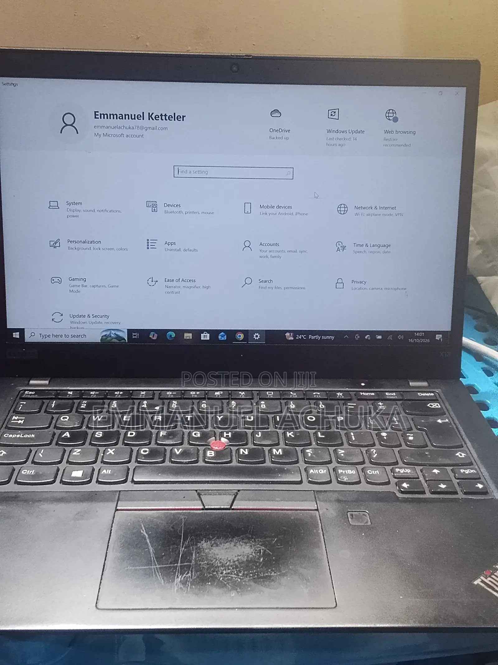 Laptop Lenovo ThinkPad X1 Carbon 8GB Intel Core i5 SSD 256GB