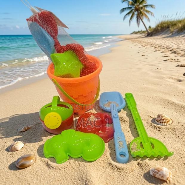 Kids Beach & Sand Play Toy Set – Bucket, Watering Can, Shovels & Molds