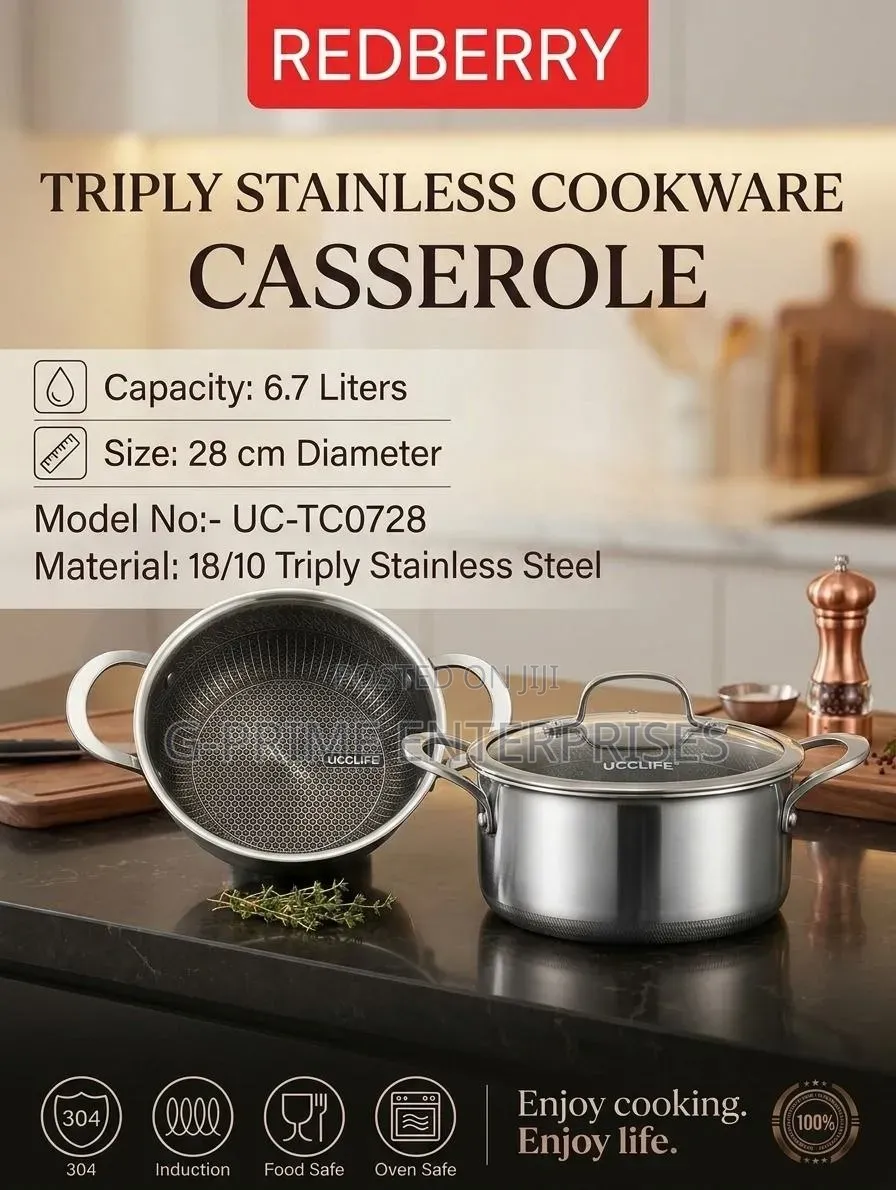 Triply Stainless Steel Casserole
