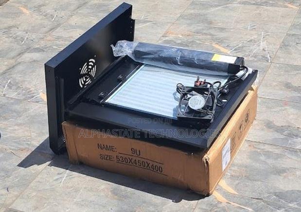 9U Network Cabinet With Glass Door for CCTV - main view