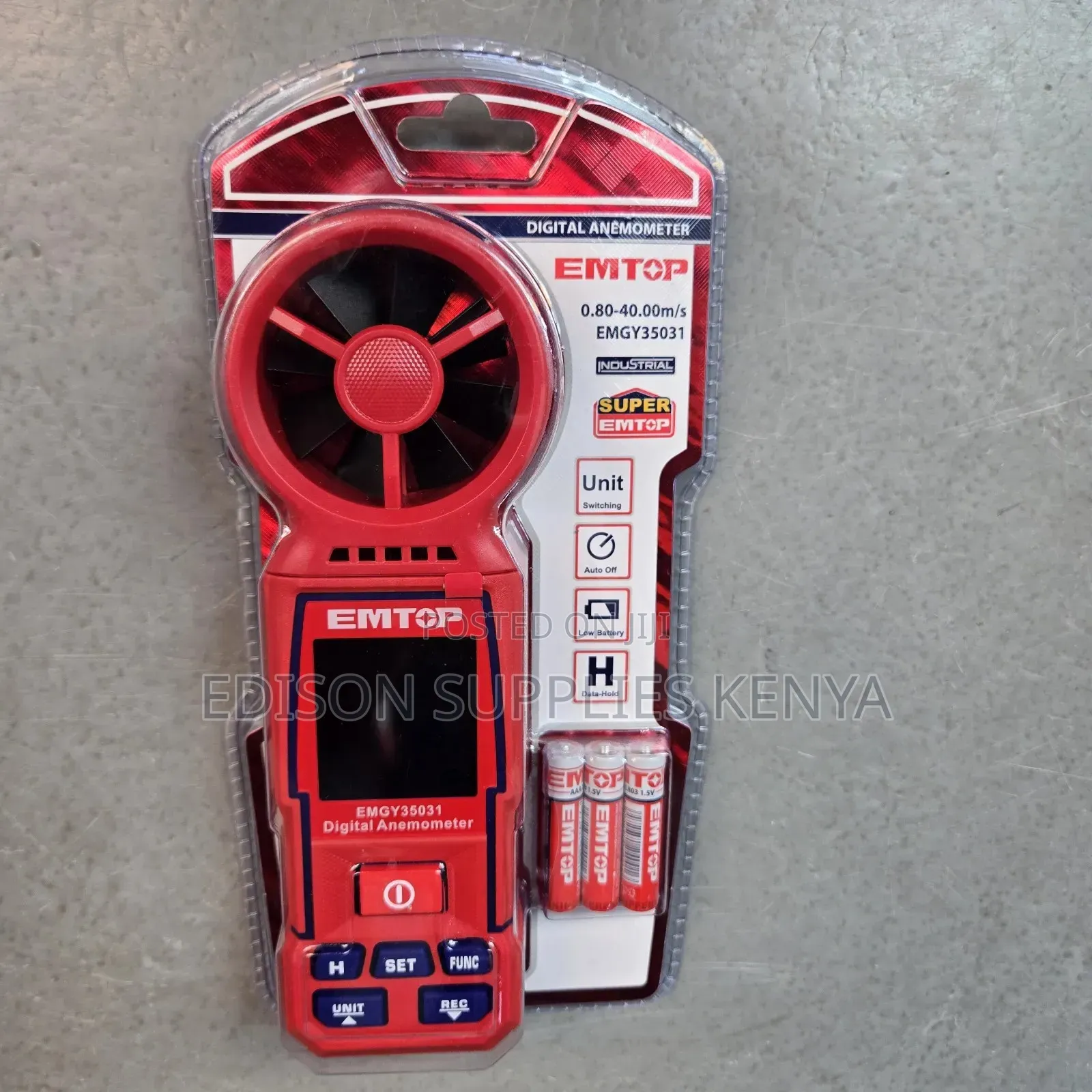 EMTOP Digital Anemometer Professional Wind Speed Meter Wind Meter