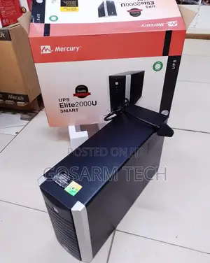 Mercury 2000VA UPS – Four Universal Battery-Backup and Surge-Protected