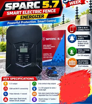 SPARC 5.7 Smart Electric Fence Energizer