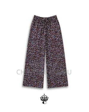 The Brown & Blue Ankara Chichi Wide Leg Pants