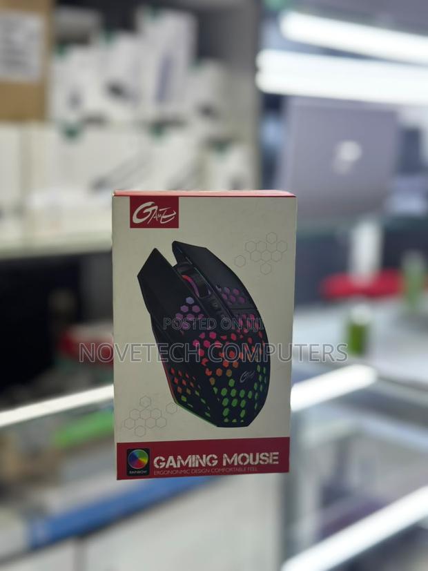 Wireless Gaming Mouse Rechargeable RGB LED Ergonomic Silent Mouse PC - main view