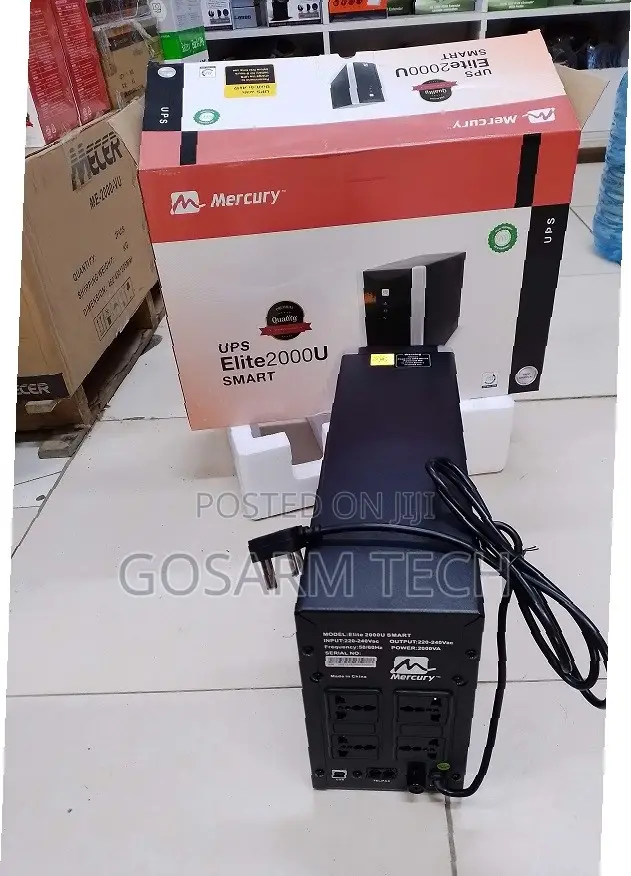 Mercury 2000VA / 1200W UPS With Built-in Automatic Voltage Regulation