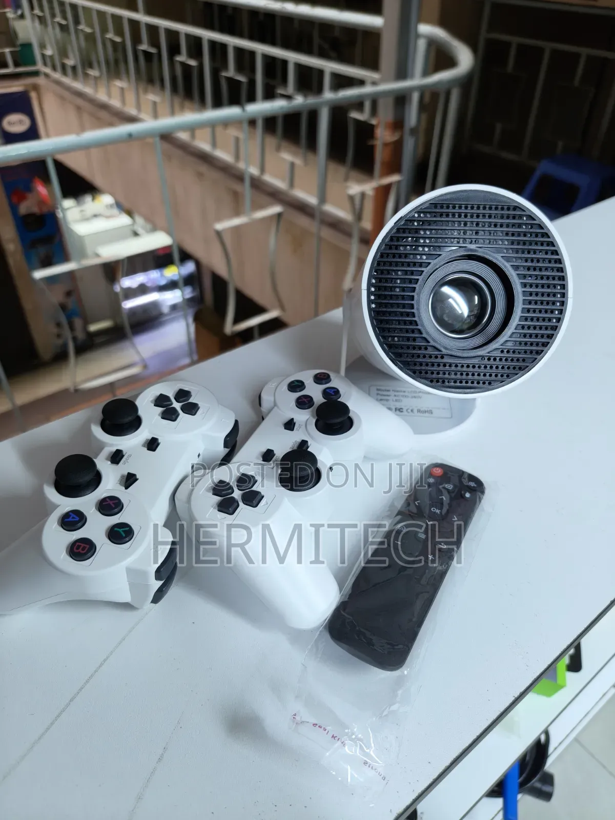 HY300 Pro Mini Projector for Console Gaming at Home