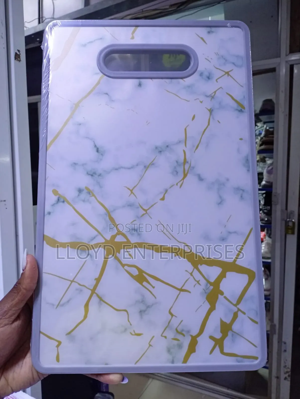 Plastic 
Marble Chopping Board