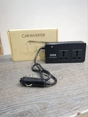 200W Car Inverter With 2 USB a and 1 USB C