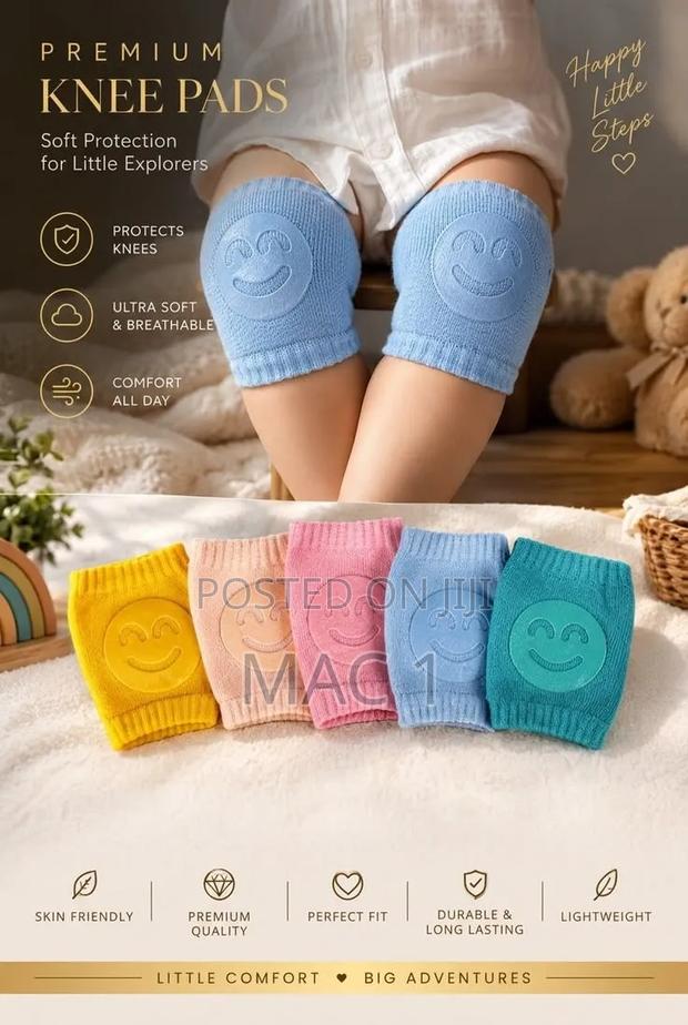 Baby Crawling Anti-Slip Knee Pads – Breathable Crawling Safety Pads