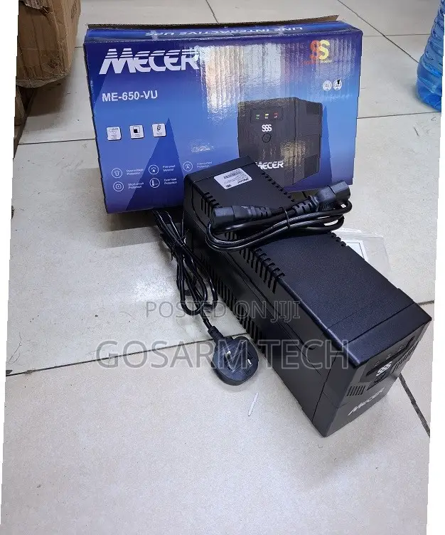 Mecer 650va/360w UPS With AVR and Battery Backup – Model ME-650-VU