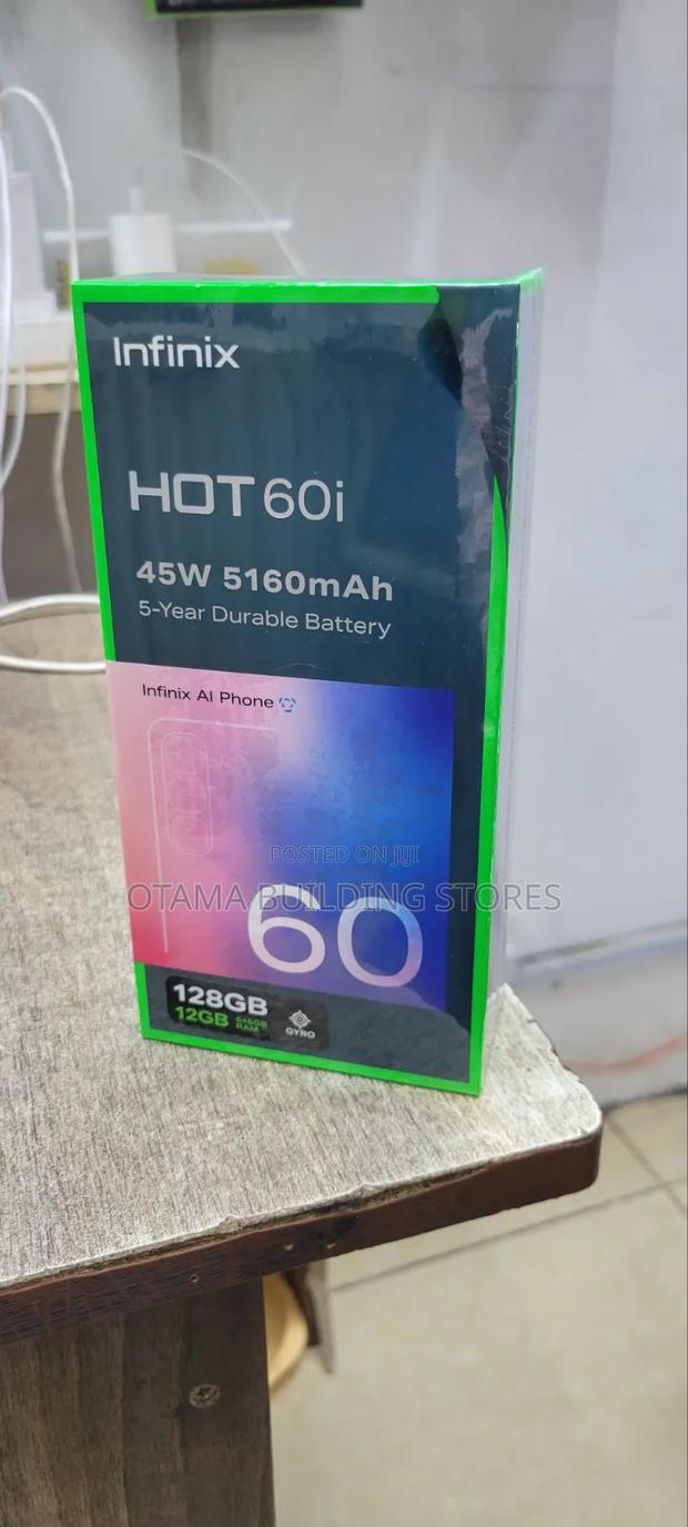 New Infinix Hot 60i 128 GB Black