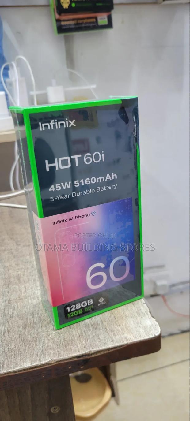 New Infinix Hot 60i 128 GB Black - thumbnail 3