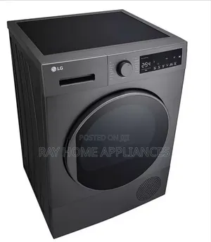 LG 8kg Front Load Dryer, Heat Pump , Sensor Dry , - Black