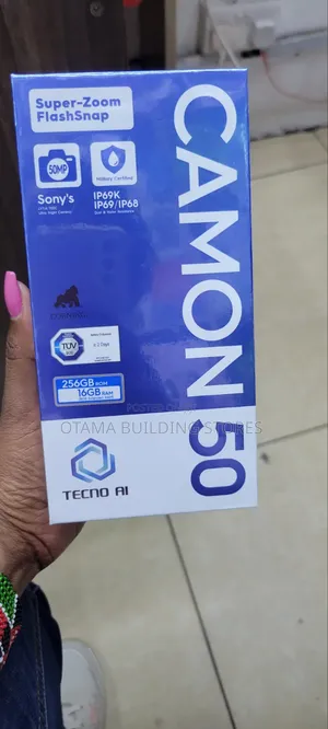 New Tecno Camon 50 256 GB Black
