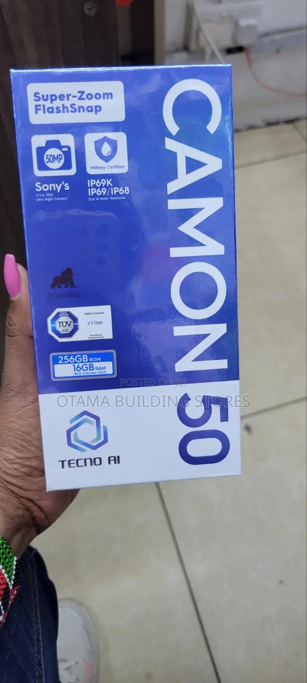 New Tecno Camon 50 256 GB Black