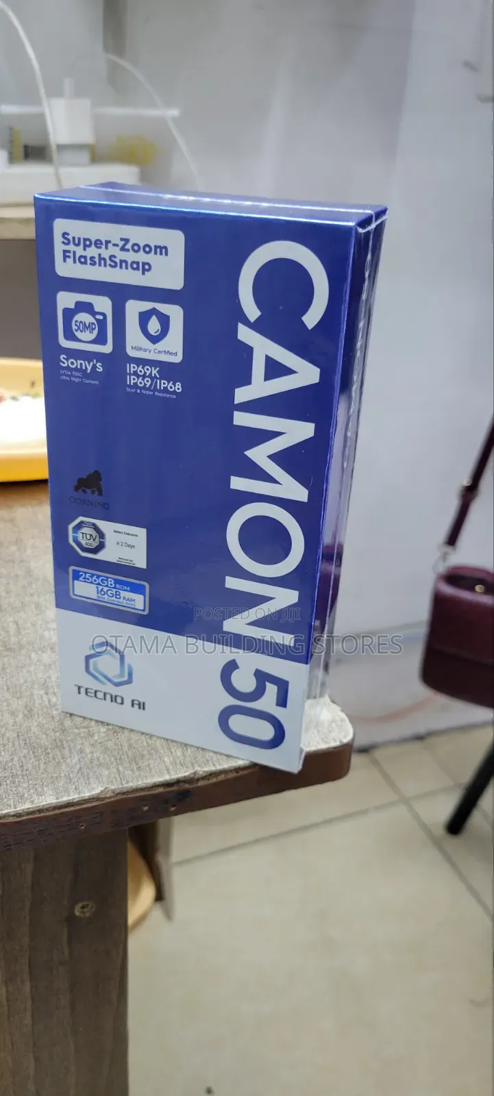 New Tecno Camon 50 256 GB Black