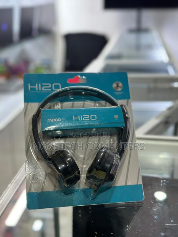 Rapoo H120 USB Wired Stereo Headset With Adjustable Microphone - main view