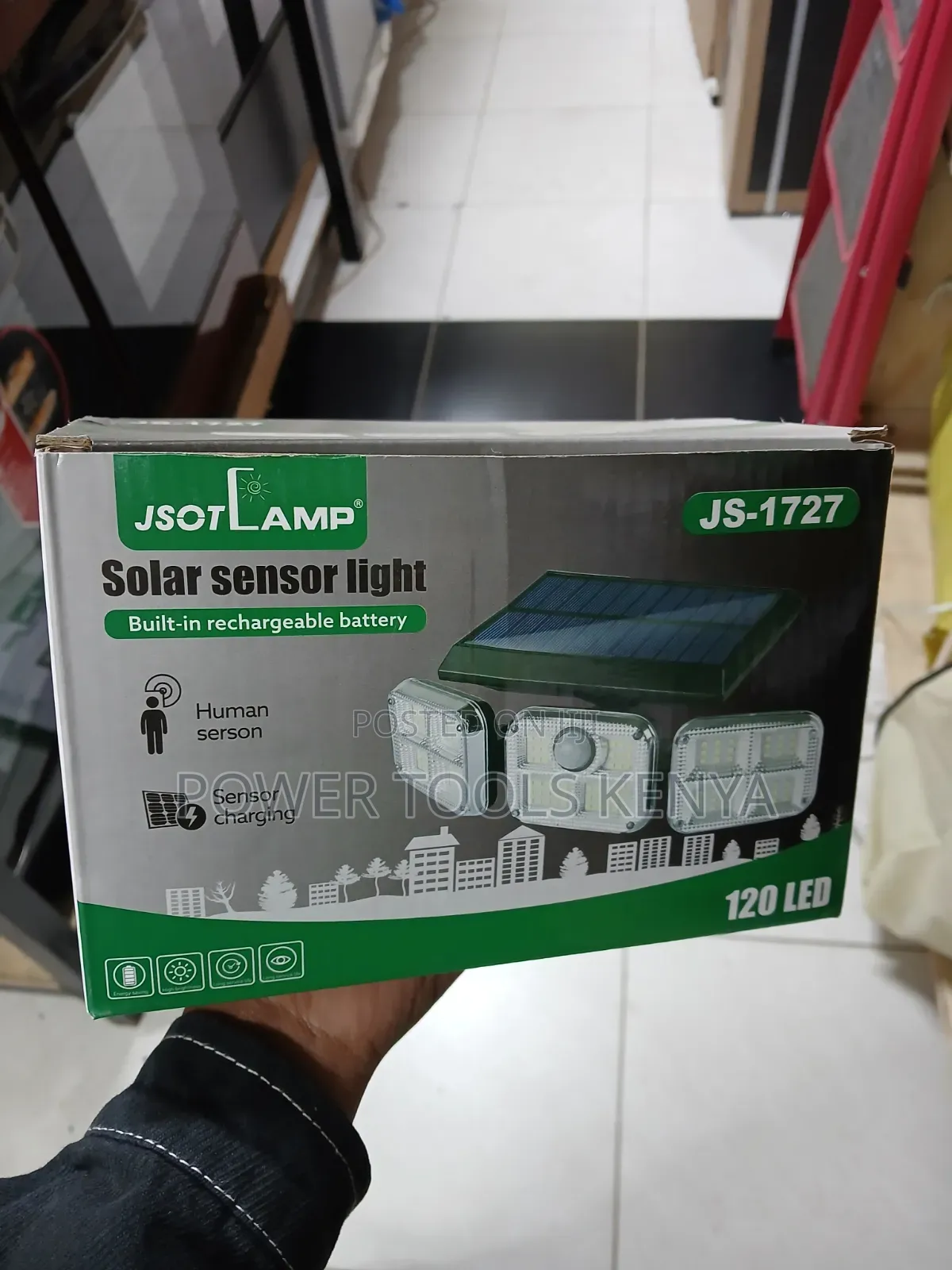 JSOTLAMP JS-1727 120 LED Solar Motion Sensor Light
