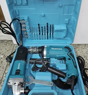New Makita Electric Combo Set Grinder +Drill