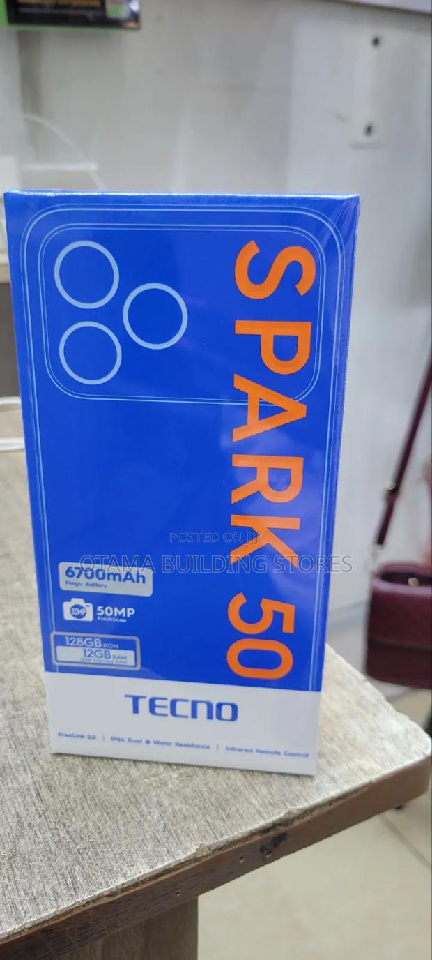 New Tecno Spark 50 128 GB Black
