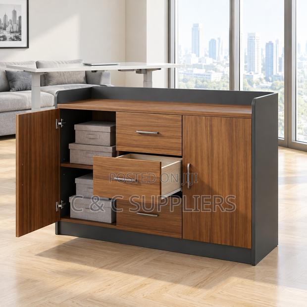File Credenza Cabinet With Drawers - thumbnail 2