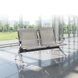 2-Seater Metallic Hall Way Waiting Bench