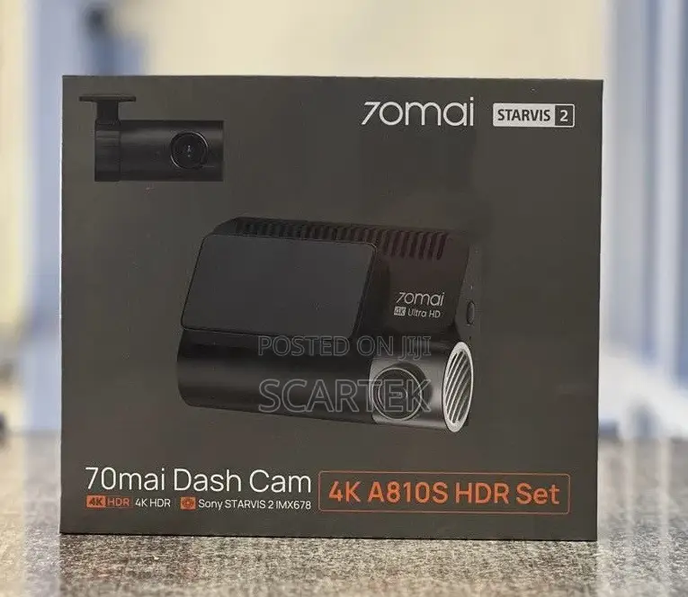 70mai Dash Cam 4K A810S HDR Set