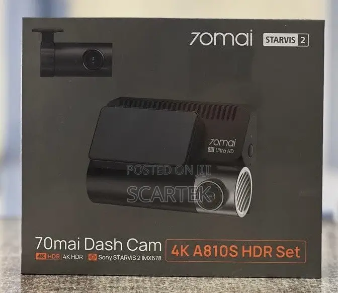 70mai Dash Cam 4K A810S HDR Set