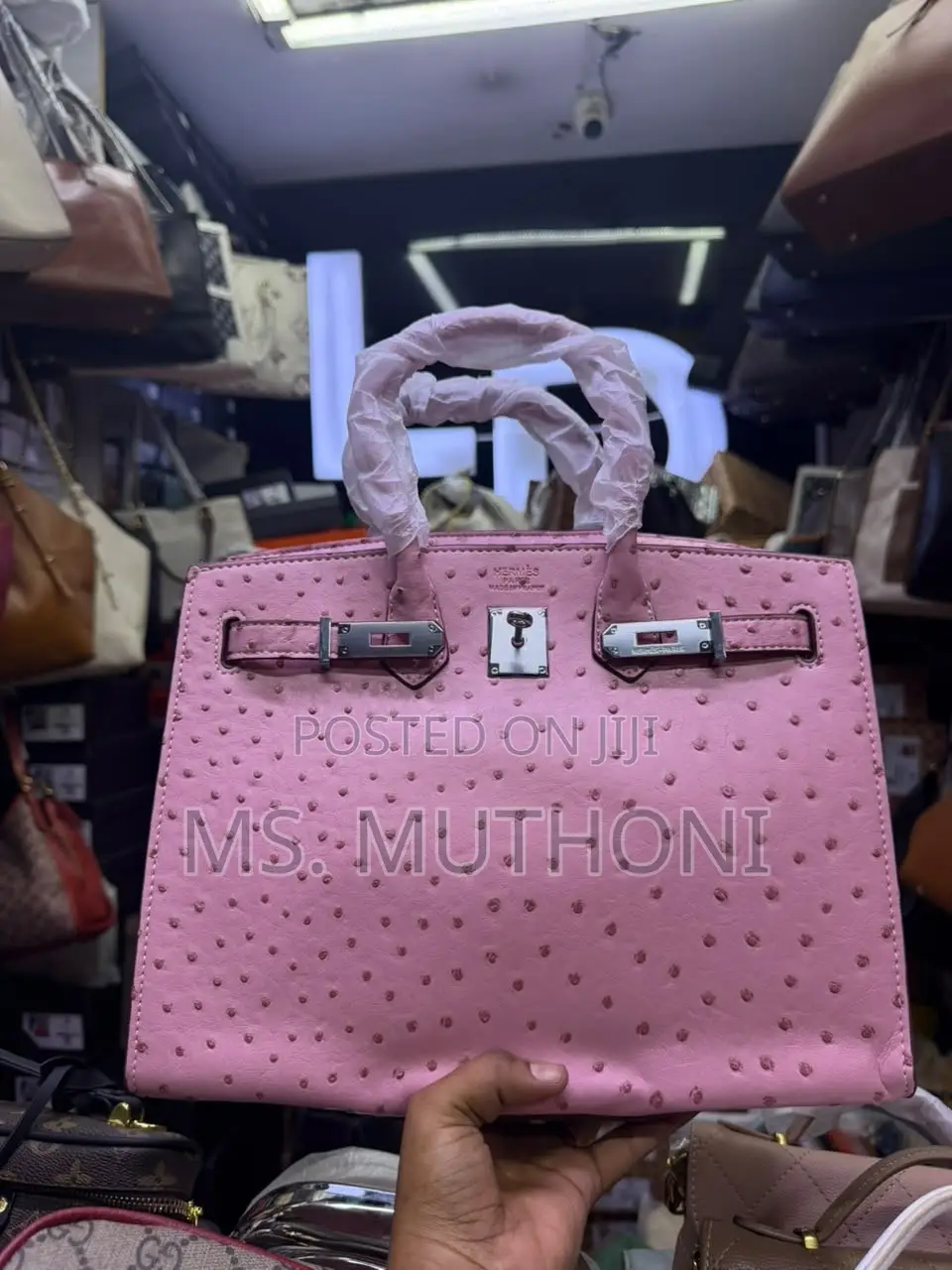 Ostrich Leather Hermès Birkin 30 Bag (Boxed )
